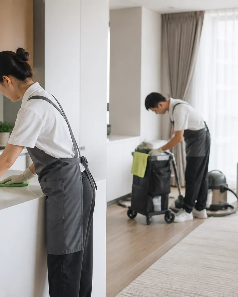 专业清洁服务现场移动端规划素材
